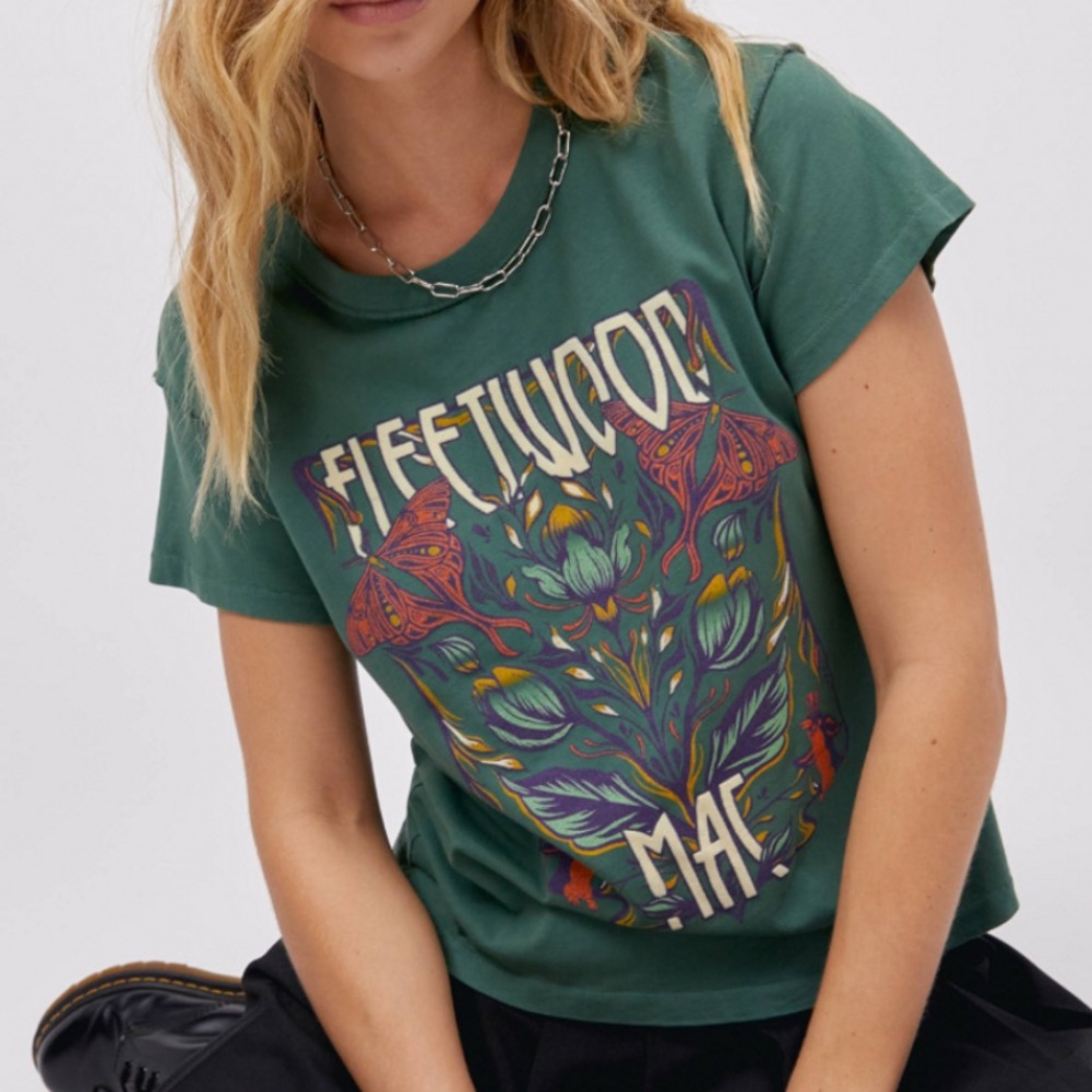 Daydreamer Fleetwood Mac Butterflies Reverse Tee - Picture 2 of 12